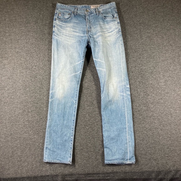Adriano Goldschmied The Everett Jeans Mens 32X32 Light Wash Distressed Modern - Picture 1 of 13